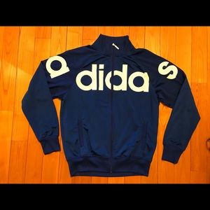 Adidas vintage track jacket - blue - men’s medium